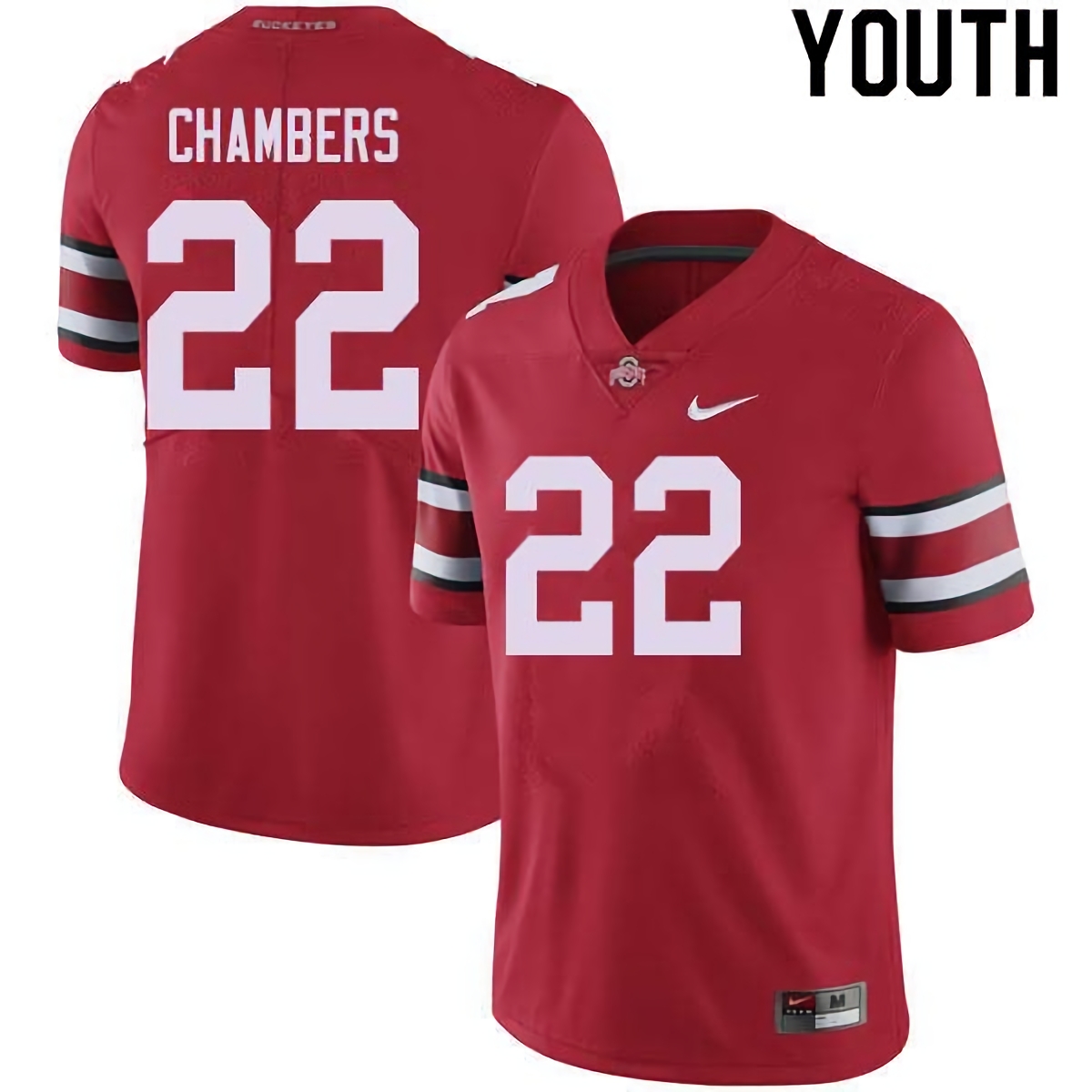 Steele Chambers Ohio State Buckeyes Youth NCAA #22 Nike Red College Stitched Football Jersey RVI7656VV